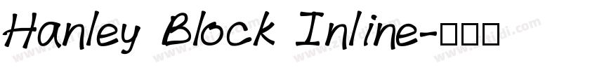 Hanley Block Inline字体转换